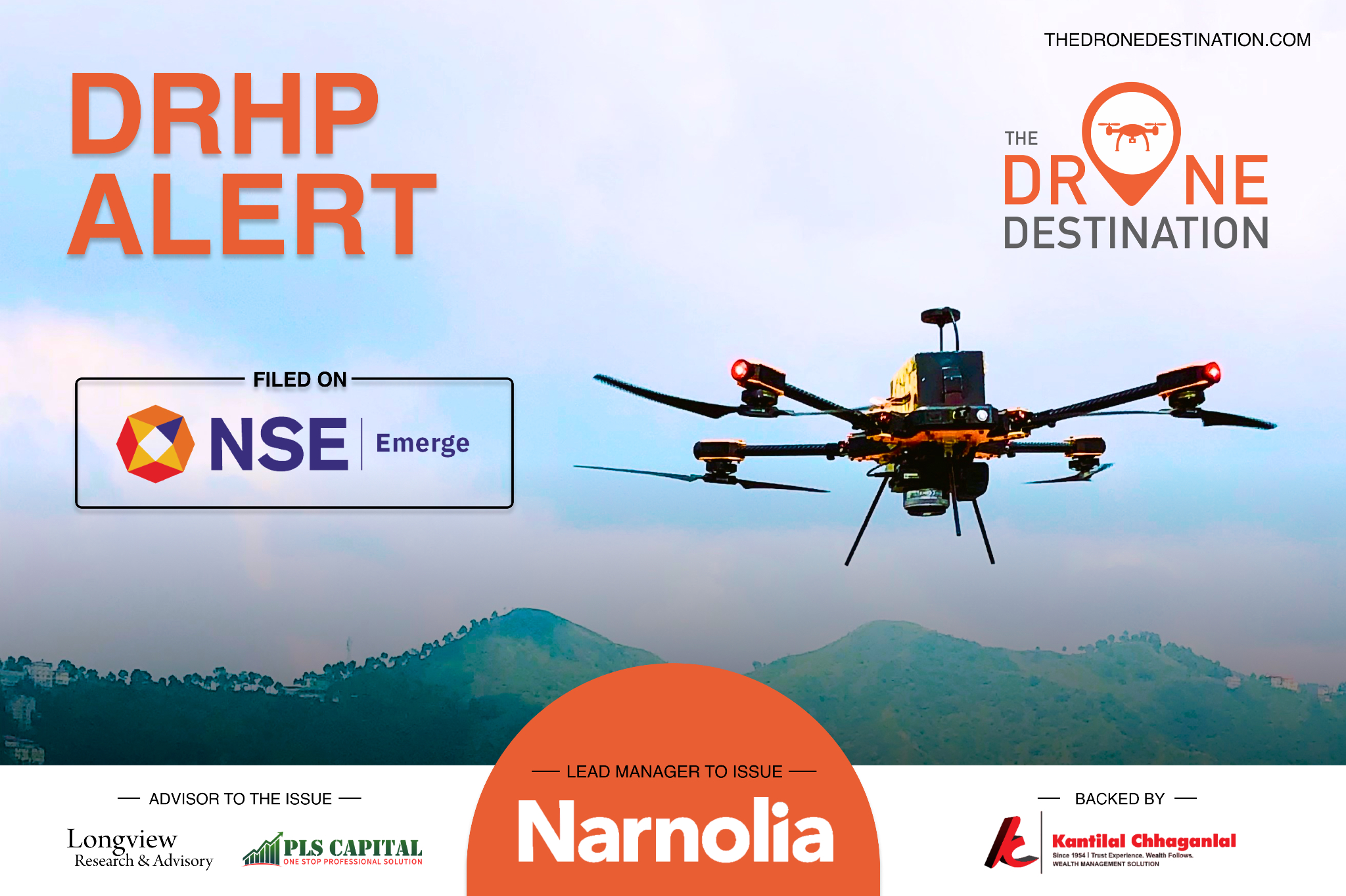 Drone Destination – India’s largest Drone Training Organization and a leading Drone-as-a-Service company sets course for Growth, Files DRHP with NSE Emerge