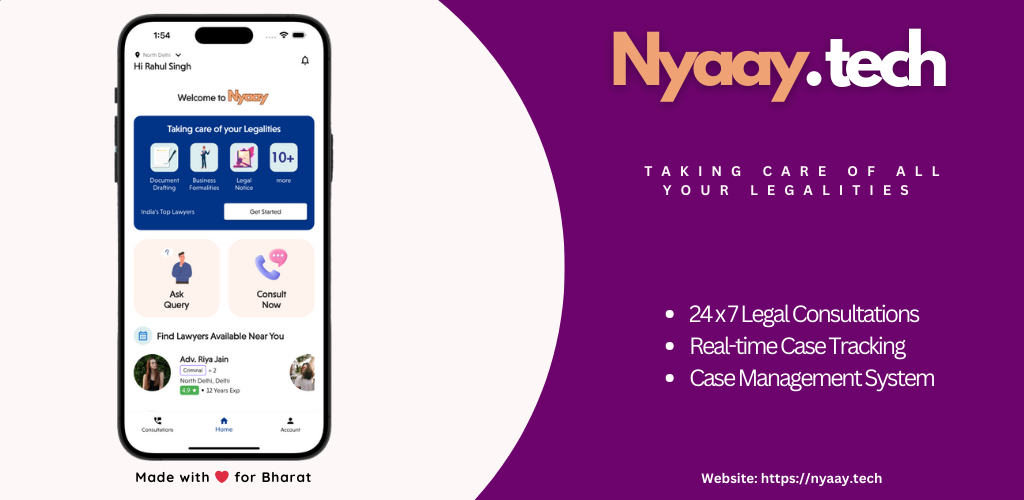 Navigating Justice:  Nyaay.tech Puts Legal Services at Your Fingertips