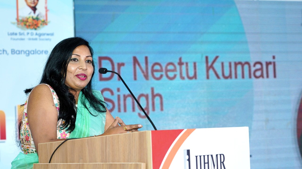 Dr. Neetu Kumari Singh Ignites Inspiration at IIHMR Bangalore’s Alumni Meet 2023