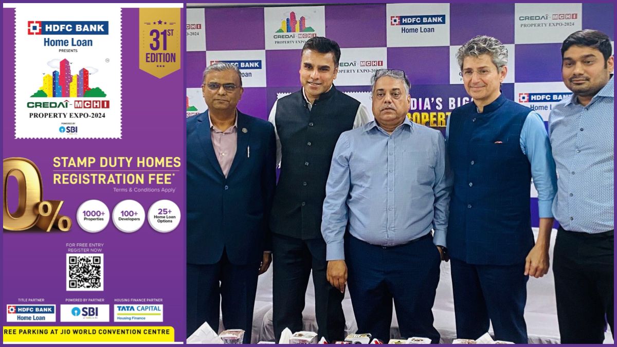  CREDAI-MCHI announces zero stamp duty & registration charges for all home sales at India’s Largest Property Expo 2024, Jan 26-28, Jio World Convention Centre, Mumbai