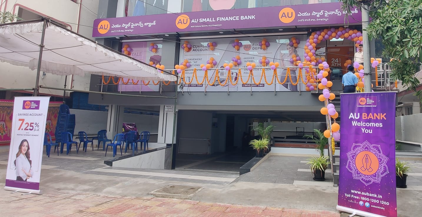 AU Small Finance Bank expands in Andhra Pradesh, launches second branch in Vishakhapatnam