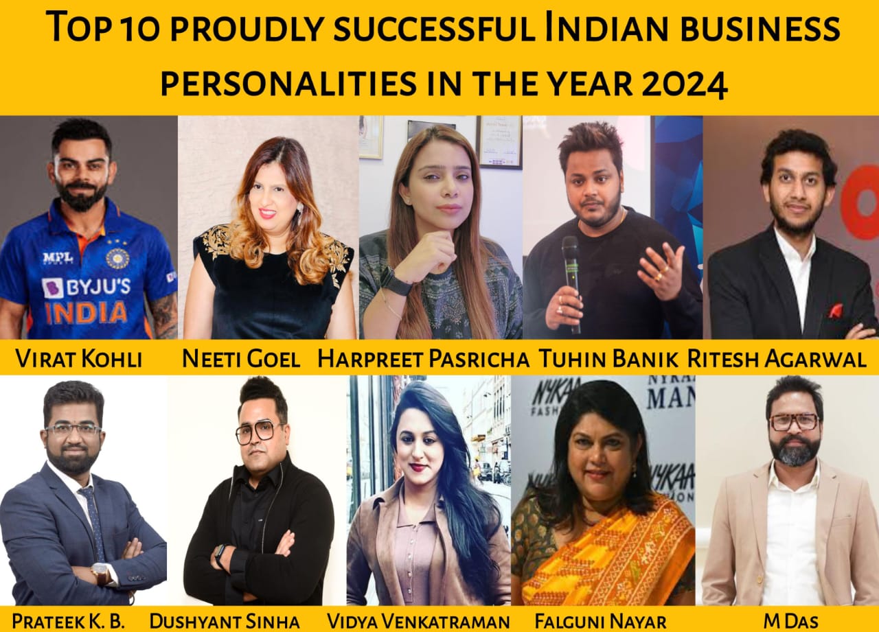 Top 10 proudly successful Indian business personalities in the year 2024