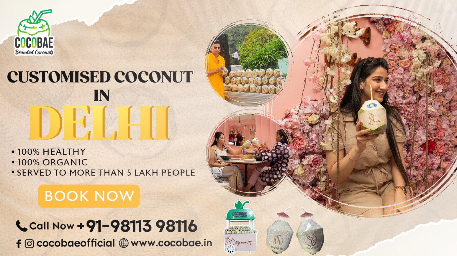 Customised Coconuts In Delhi – Cocobae Coconut Water