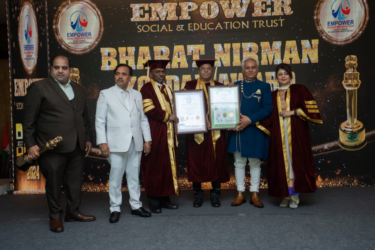 Dr. Yogesh More’s Contributions Gets Recognized By Empower Social and Education Trust with the Bharat Nirmiti Yogdan Award 2024