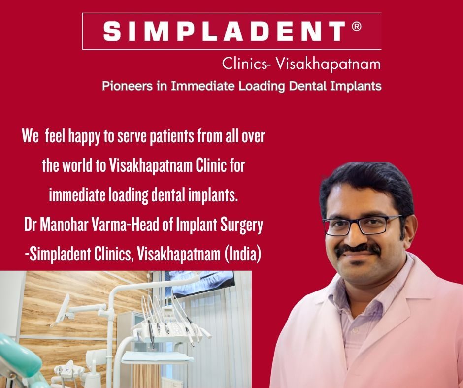 Revolutionizing Dental Implant Surgery: Simpladent Visakhapatnam Invites Patients to Experience Immediate Loading Implants in Just 48 Hours