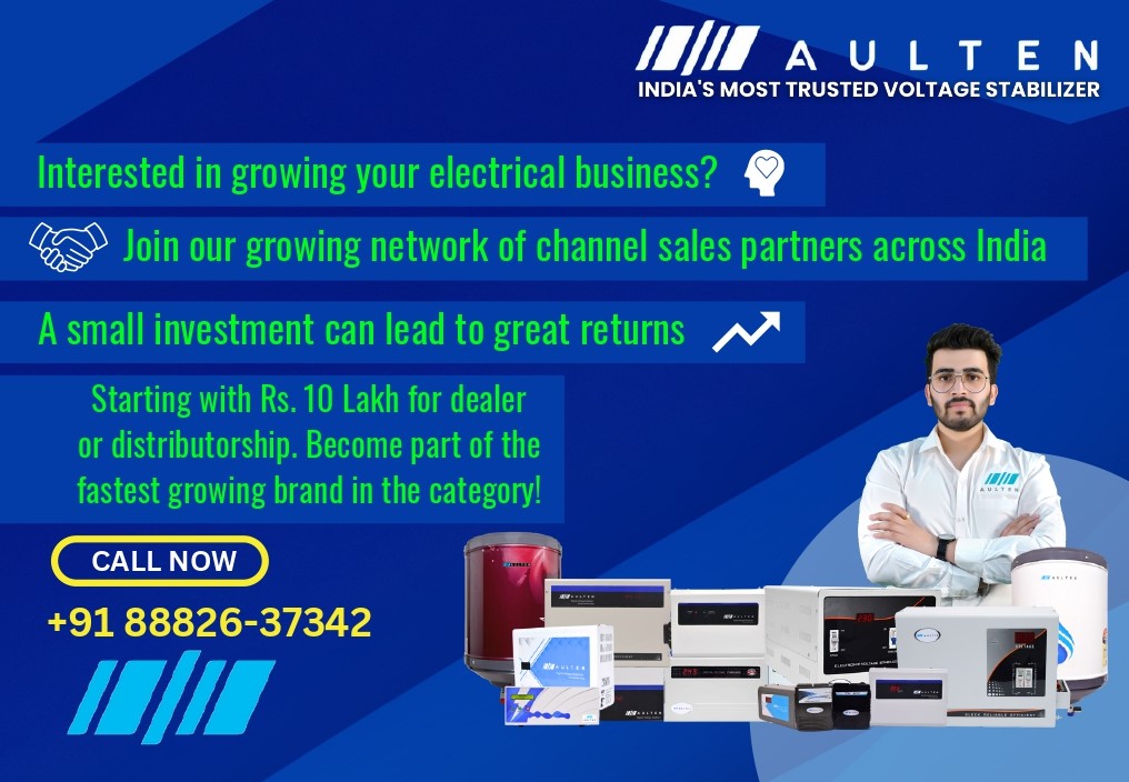 Aulten Digital Private Limited Invites Dealers and Distributors to Empower Businesses with Voltage Stabilizers