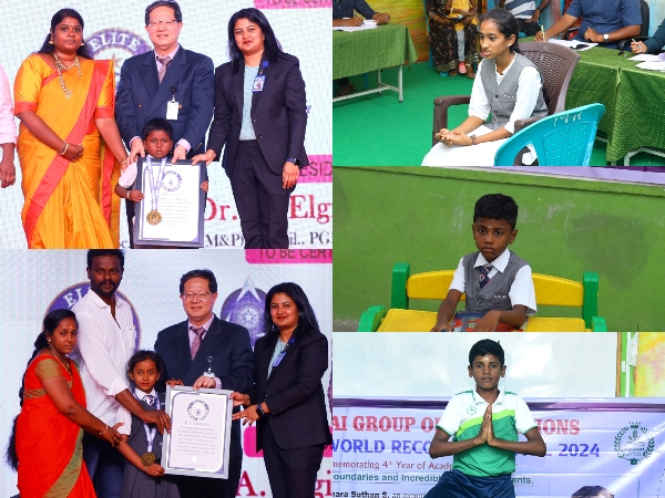 Aranthangi’s Elshaddai School Students Achieve Record-breaking Feats and Set Elite World Records