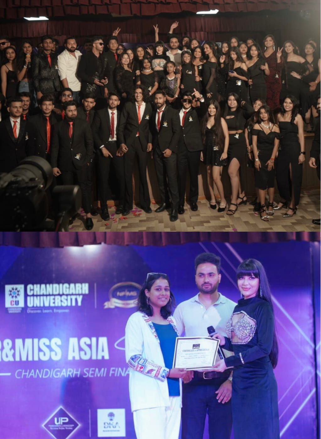 NFMG PRODUCTION HOSTS MR & MISS ASIA STAR WITH KHANZAADI IN CHANDIGARH UNIVERSITY