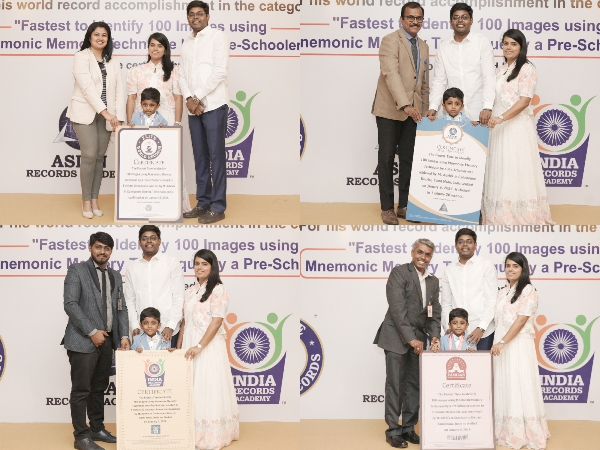 M.Advhik from Coimbatore Sets Record for Rapid Image Recognition Using Mnemonic Memory Technique