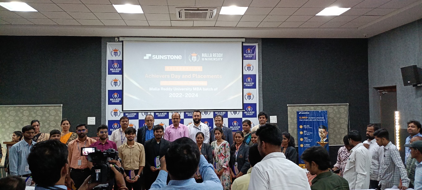 Malla Reddy University, powered by Sunstone, honours MBA Super Achievers, Class of 2024