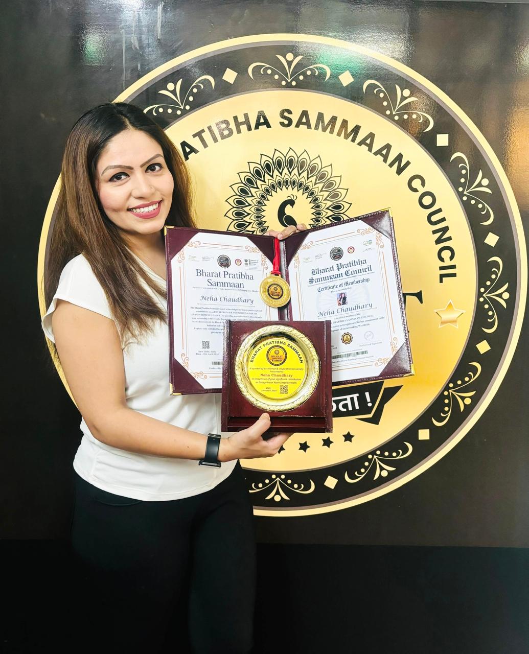 Pioneers of Hope: Neha Chaudhary’s Impact through the Bharat Pratibha Sammaan Awards