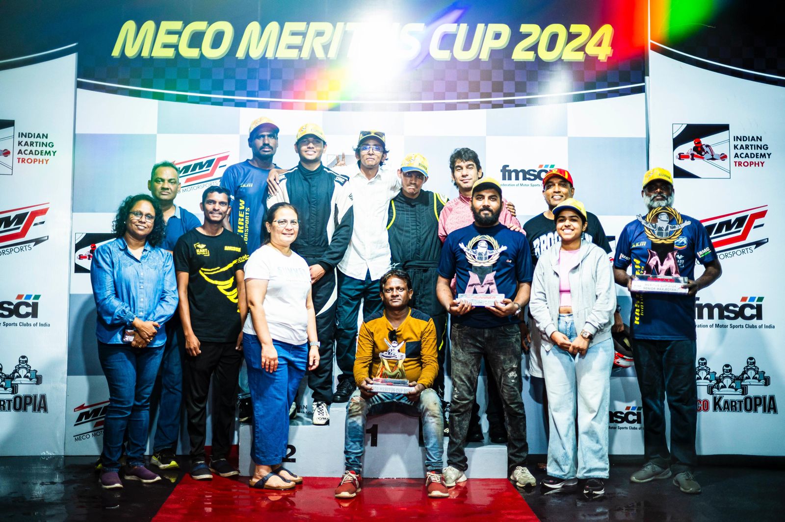 Kartkrew Motorsports Dominates Senior Max Category in FMSCI Meco Meritus Cup- 2024