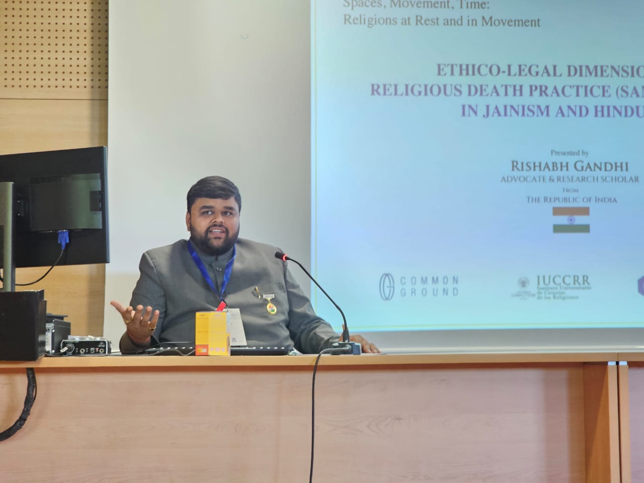 Indian Lawyer and Research Scholar Discusses Religious Death Practices at International Conference in Madrid