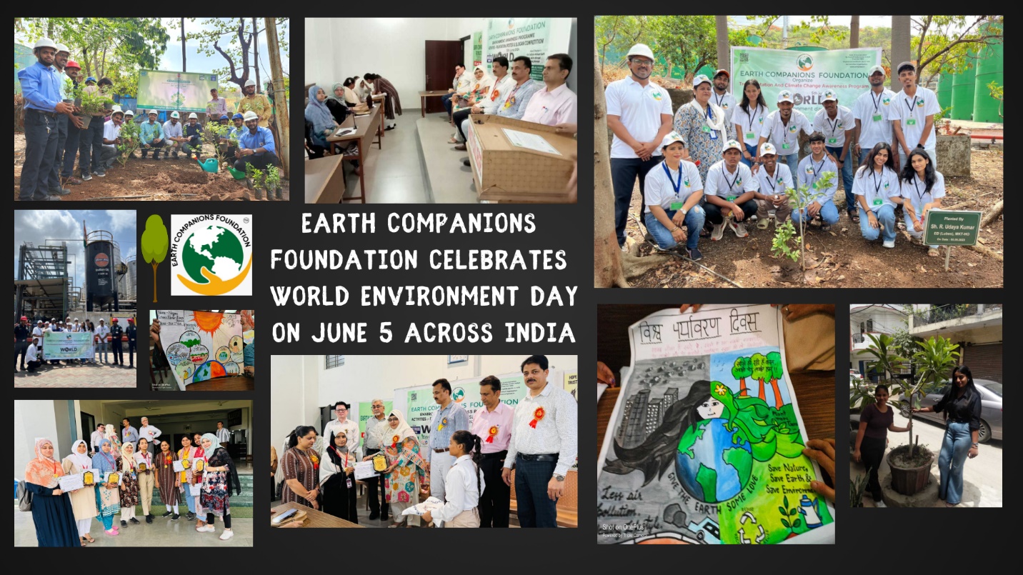 Earth Companions Foundation Celebrates World Environment Day with Tree Plantation Drives in Mumbai, Delhi, Rampur and Rural UP