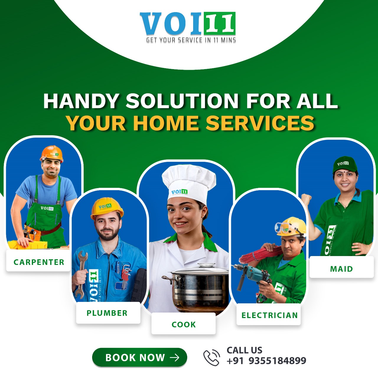 Introducing VOI 11: India’s First Instant On-Demand Service App
