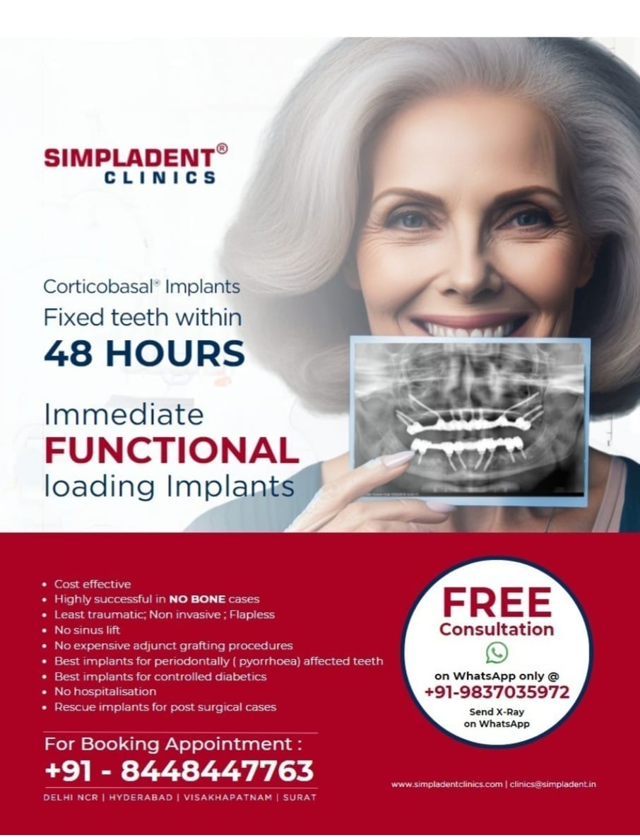 48 Hours Immediate Loading Dental Implants: A Revolutionary Solution for Older Patients