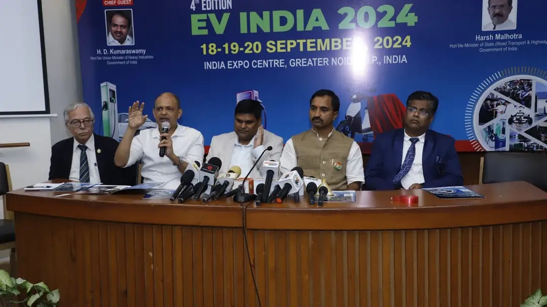 4th EV India Expo 2024″ will be held at ‘India Expo Centre, Greater Noida’ during September 18-20, 2024