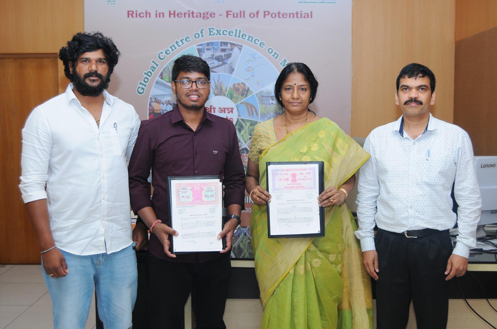 Manga Srinivas Foods International Pvt. Ltd. Signs MoU with ICAR-IIMR for Technology Partnership Under the brand name EATFULL