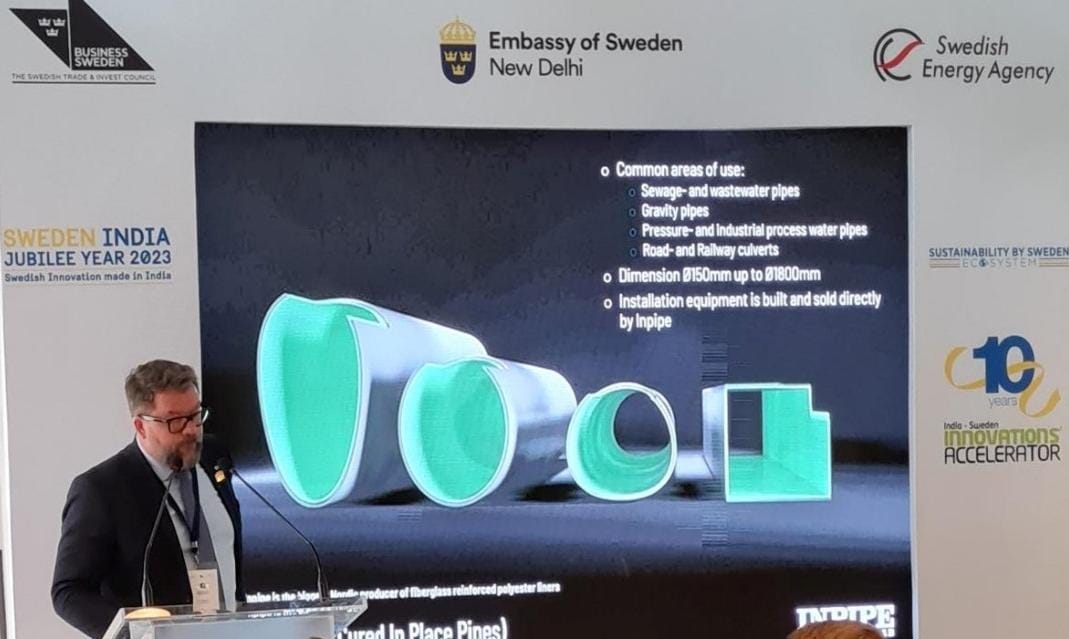 Inpipe Sweden AB Introduces Advanced UV-Cured GRP Liners To India
