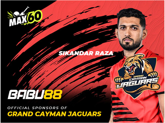 BABU88 Partners with Grand Cayman Jaguars to Sponsor Max60 Caribbean League 2024