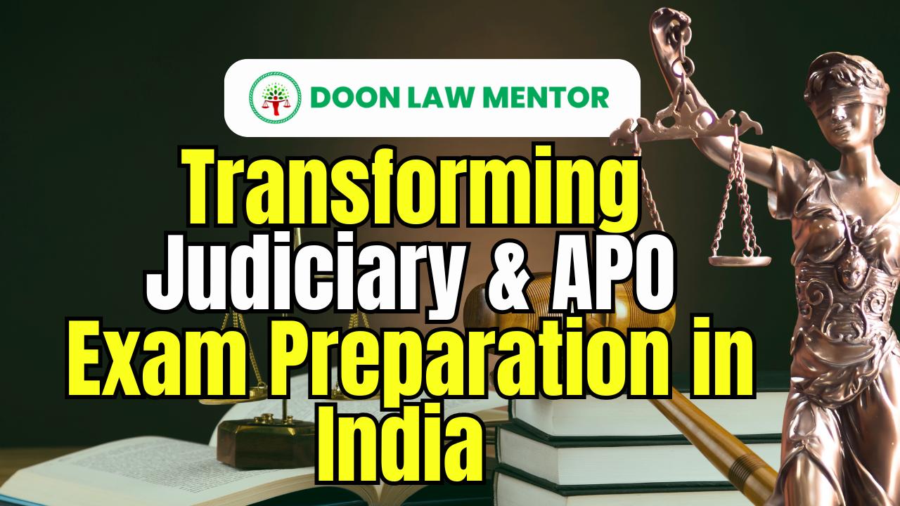 Doon Law Mentor is Empowering Aspiring Judicial Officers and APOs with Unmatched Online Coaching