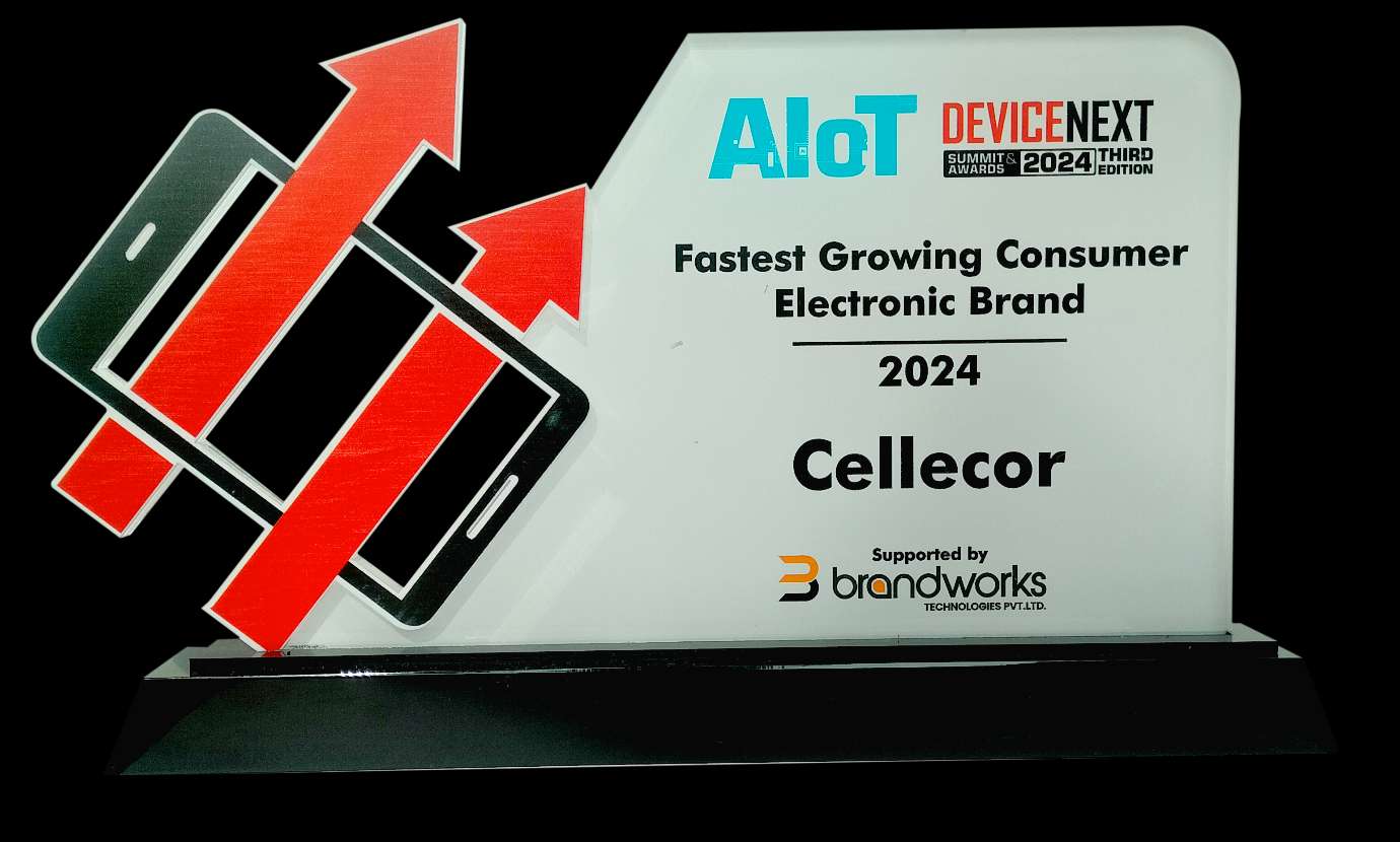 Cellecor Gadgets Limited Honoured as Fastest Growing Consumer Electronics Brand 2024 at 3rd DEVICENEXT SUMMIT & AWARDS