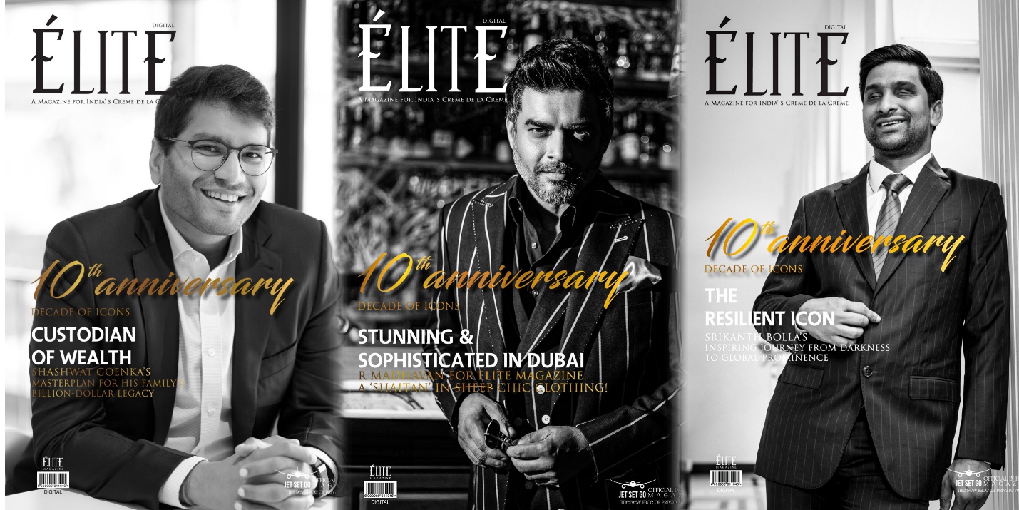 ELITE Magazine India Celebrates 10 Years of Luxury Media Excellence with “Decade of Icons” Special Digital Covers