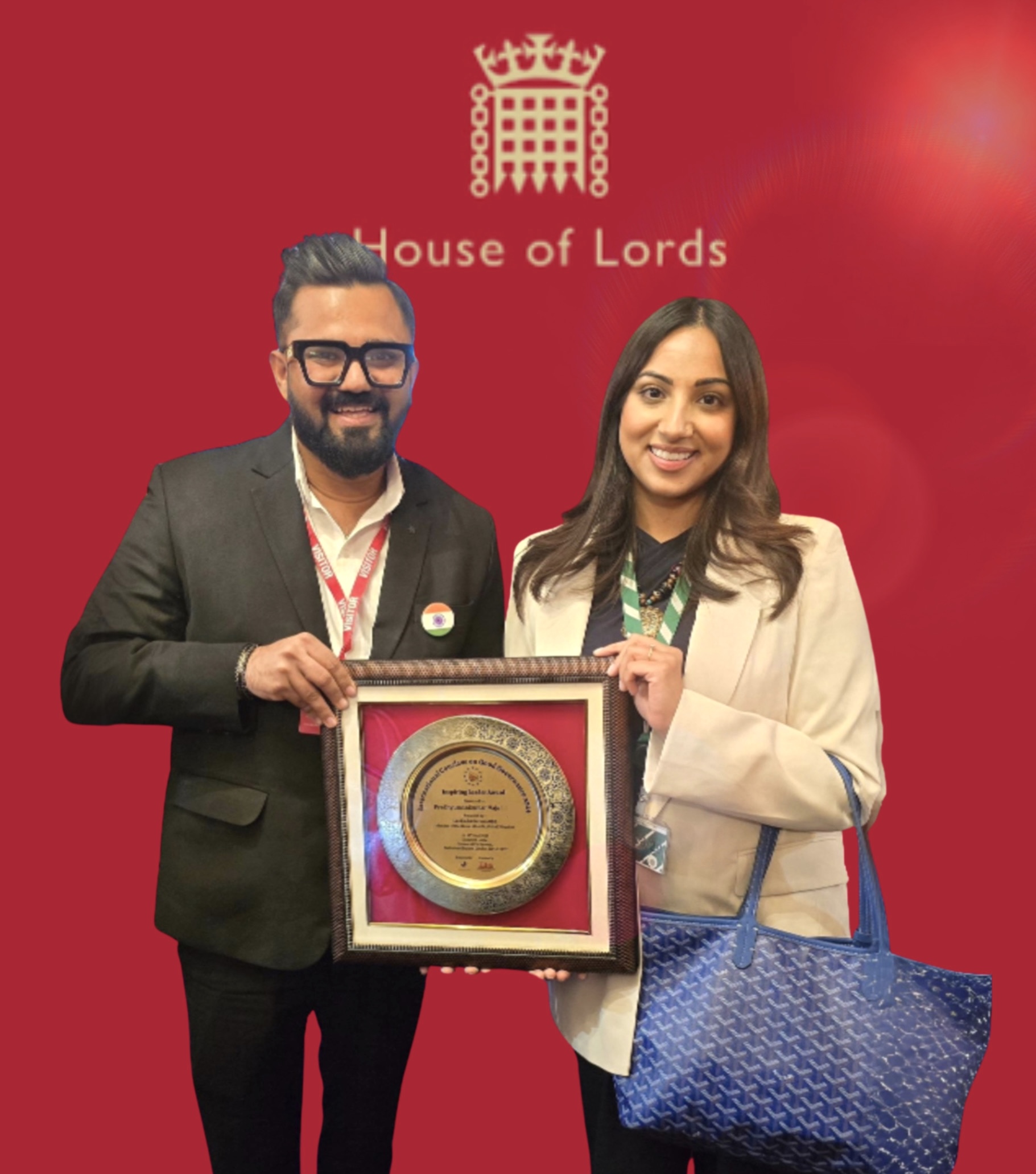 Dr. Vishal Thalotiya Honored with Global Gandhi Award at UK Parliament