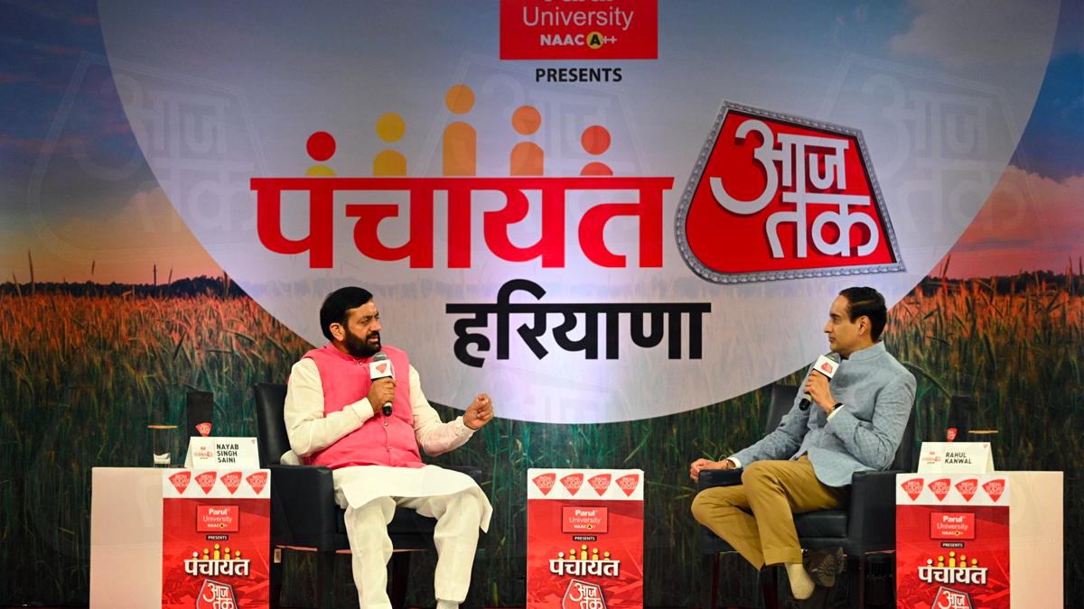 Haryana Elections 2024: CM Nayab Singh Saini openly discusses BJP’s defeat, wrestlers, and farmers at ‘Panchayat AajTak