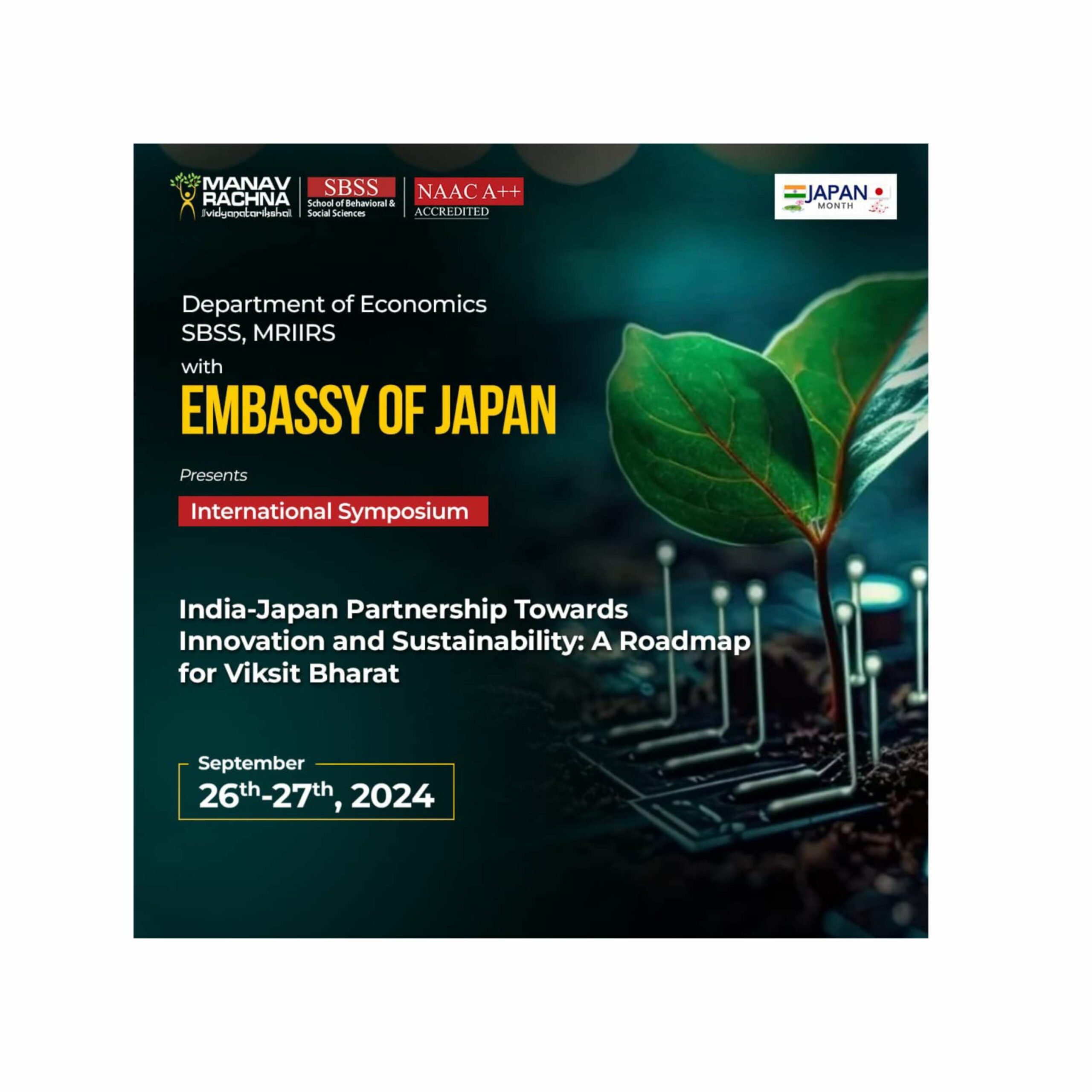 International Symposium on India-Japan Partnership on Innovation and Sustainability towards Vikshit Bharat