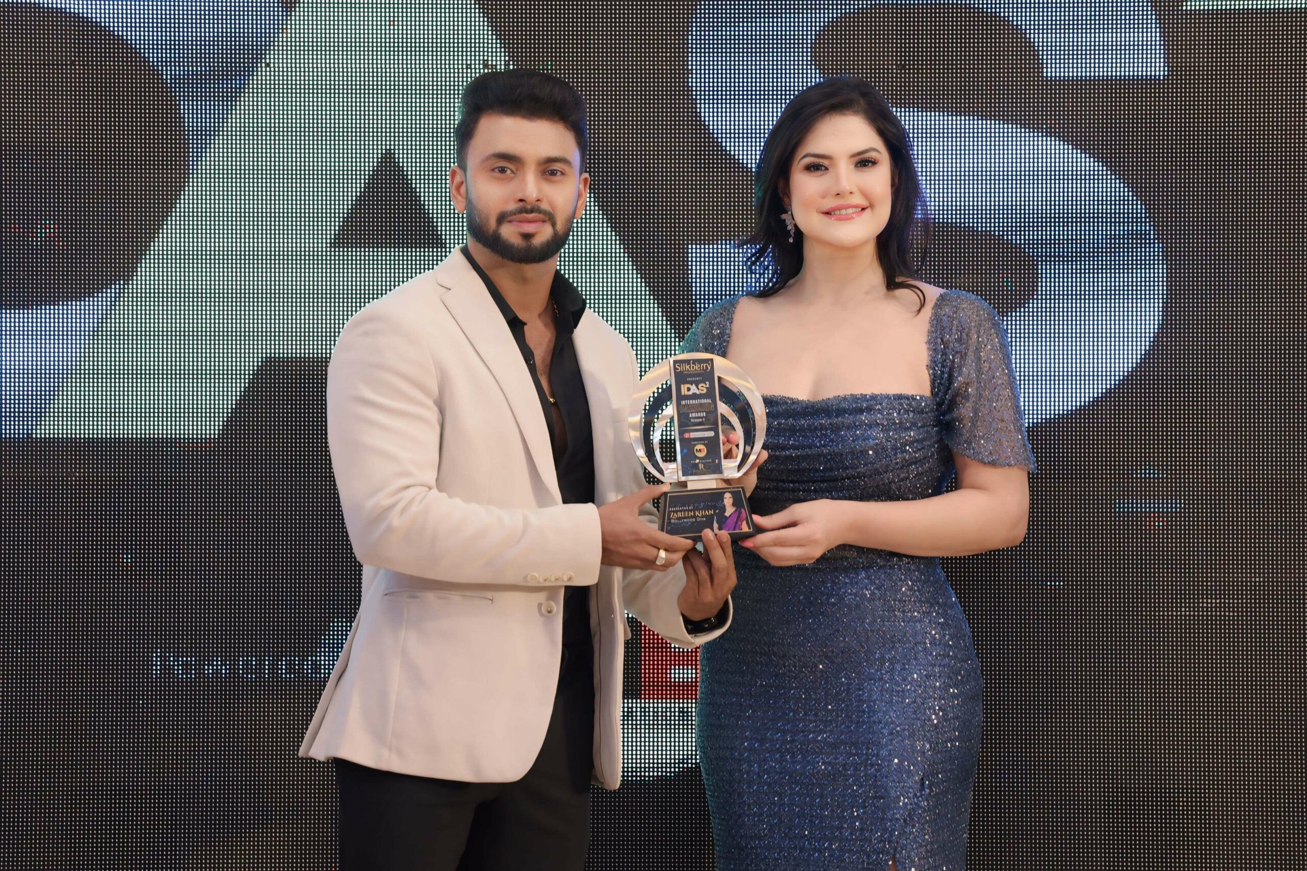 Subham Darjee – Felicitated with Indian Dazzling Award by Bollywood Diva Zareen Khan