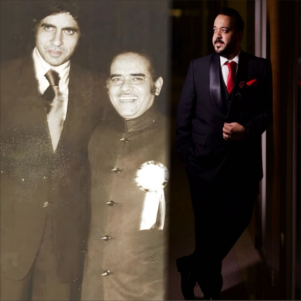 Shri Amitabh Bachchan Congratulates the newly weds  Ali Akbar Sultan Ahmed & Malika on their Wedding Reception.