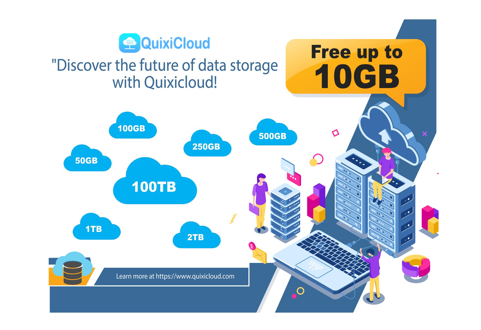 Say Goodbye to Expensive Cloud Storage- Introducing QuixiCloud’s Secure and Affordable Cloud Storage Solution.